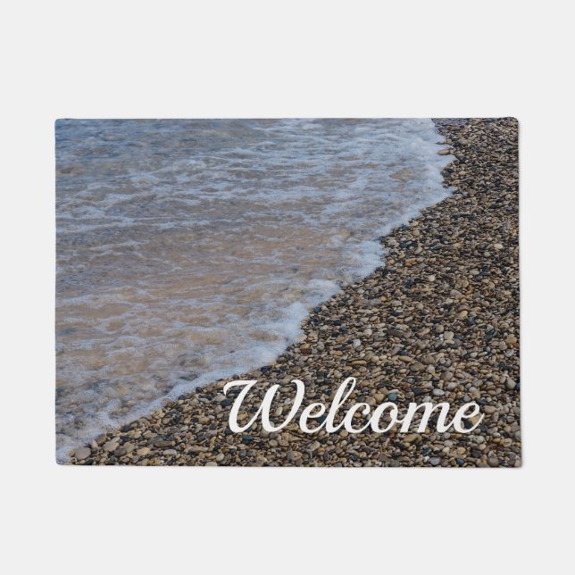 Felpudo Wave Ashore Painterly Welcome Doormat (Anverso)