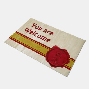 Felpudo Wax Seal REIKI rojo + tu trasero. e ideas