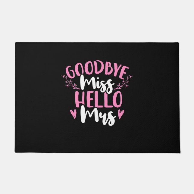 Felpudo Wedding Gifts | Goodbye Miss Hello Mrs (Anverso)