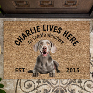 Felpudo Weimaraner Personalizado Perro Lover Doormat