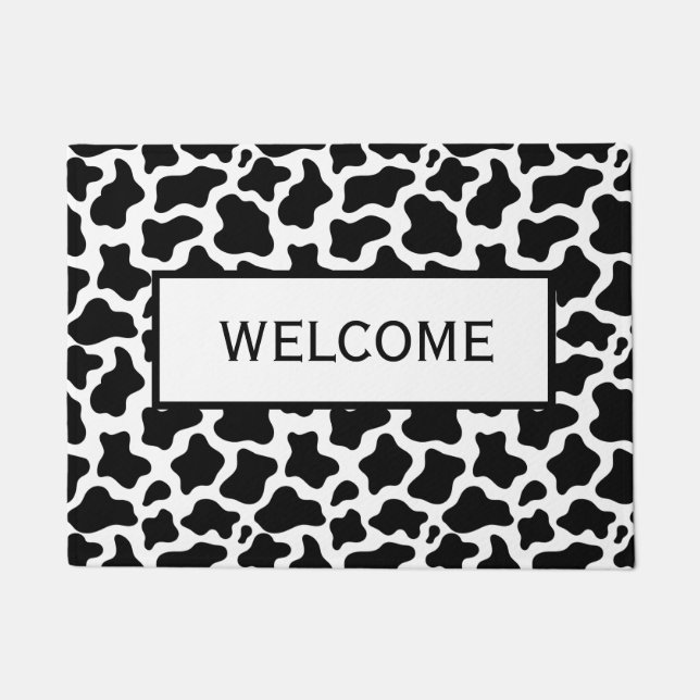 Felpudo Welcome Cow Doormat (Anverso)