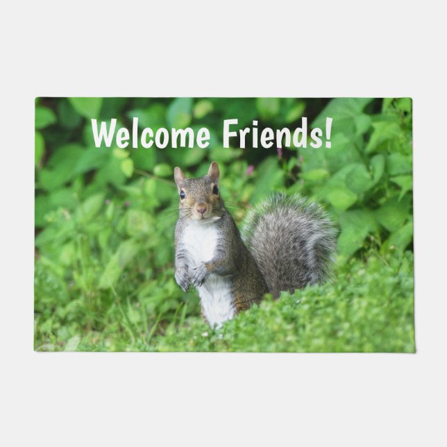 Felpudo Welcome Friends Squirrel (Anverso)