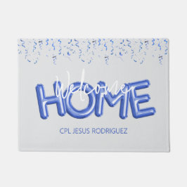 Felpudo Welcome Home Patriotic Military Hero Party