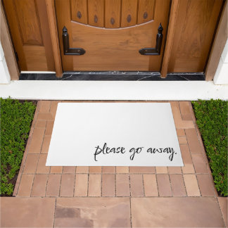 Felpudo Welcome Mat - Please Go Away.