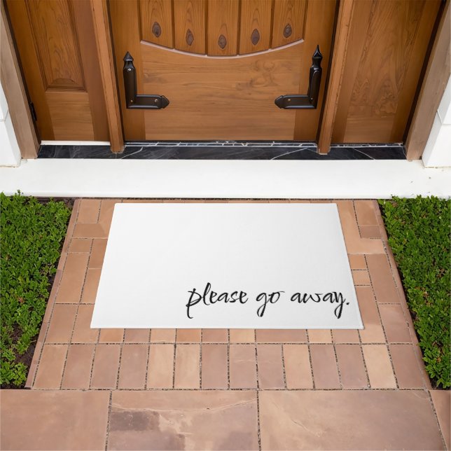 Felpudo Welcome Mat - Please Go Away. (Exterior)