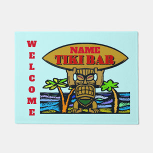 Felpudo Welcome Mat, Tiki BAr Doormat
