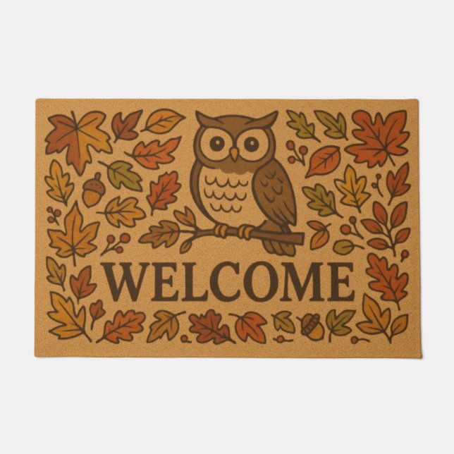 Felpudo Welcome Owl  (Anverso)