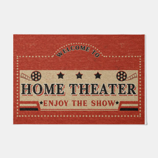 Felpudo Welcome To Home Theater Rug, Home Decoration