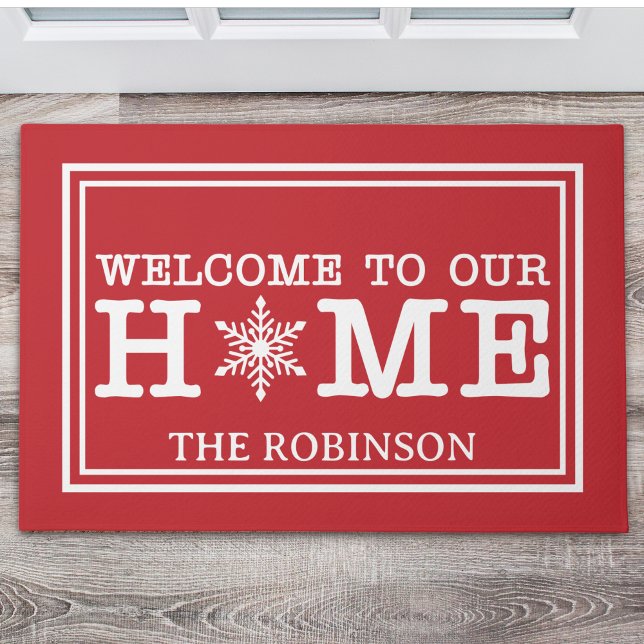 Felpudo Welcome to Our Christmas Home (Subido por el creador)