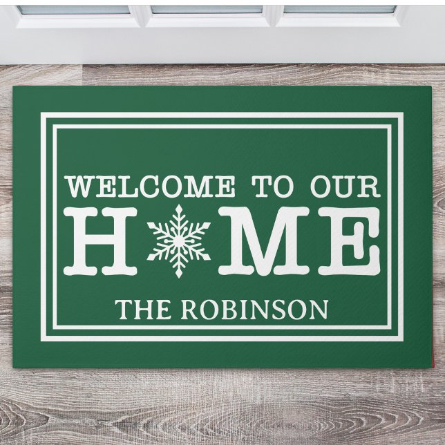 Felpudo Welcome to Our Christmas Home (Subido por el creador)