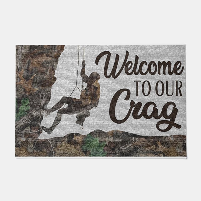 Felpudo Welcome to our drag retro doormat (Anverso)