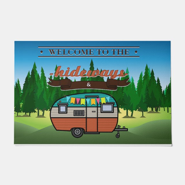 Felpudo Welcome To The Hideway (Anverso)