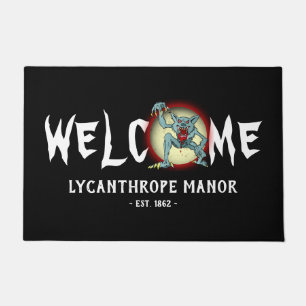 Felpudo Werewolf Lycanthrope Personaliza la entrada de lun