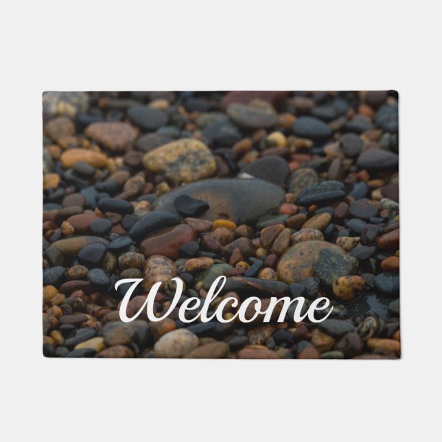 Felpudo Wet Pebbles Welcome Doormat (Anverso)