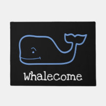 Whalecome Whale Door Mat