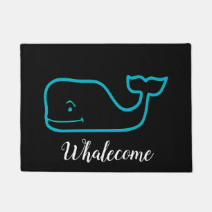Felpudo Whalecome Whale Door Mat