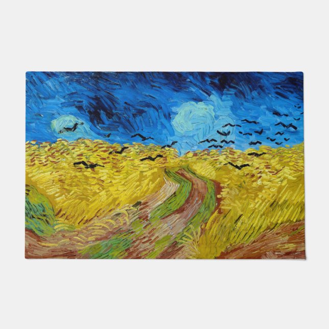 Felpudo Wheatfield con Crows, Van Gogh (Anverso)