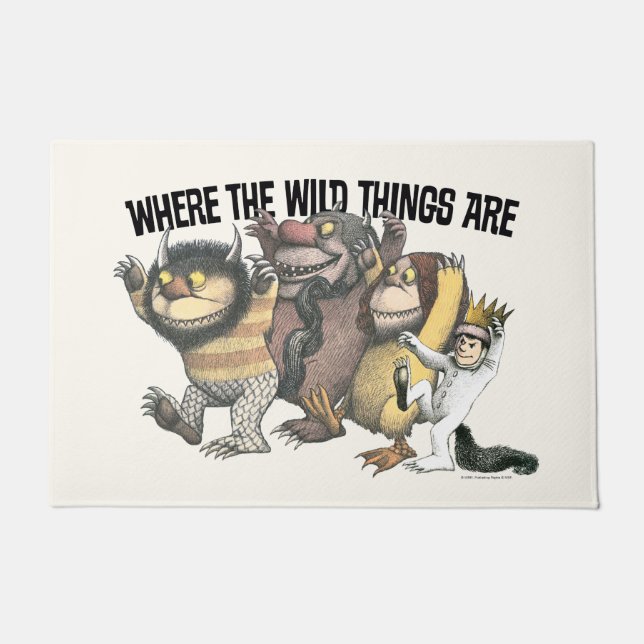 Felpudo Where the Wild Things Are Characters & Logo (Anverso)