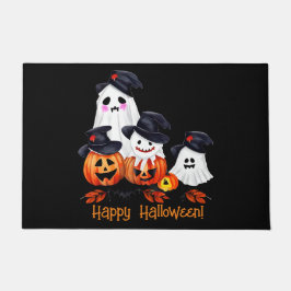 Felpudo Whimsical Gang Gang Halloween Dote Mat