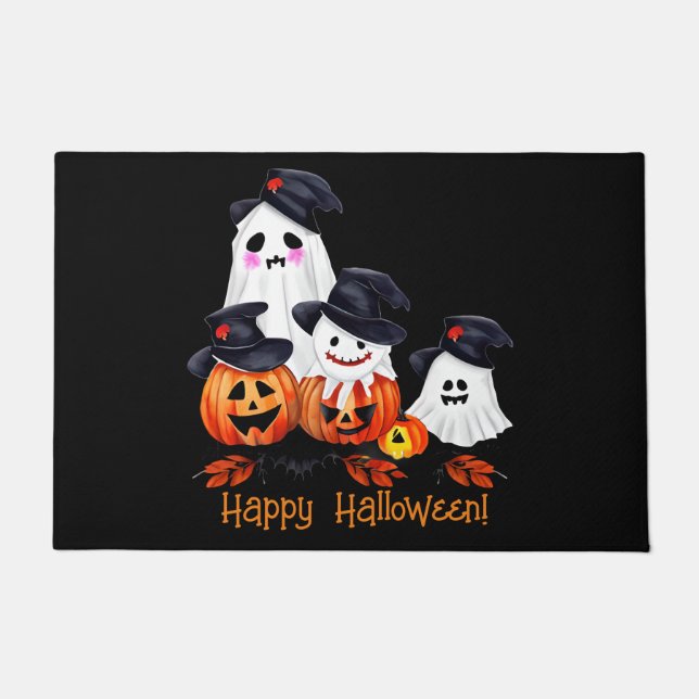 Felpudo Whimsical Gang Gang Halloween Dote Mat (Anverso)