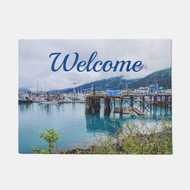 Felpudo Whittier Alaska Welcome Doormat (Anverso)