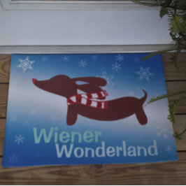 Felpudo Wiener Wonderland Dachshund Doormat