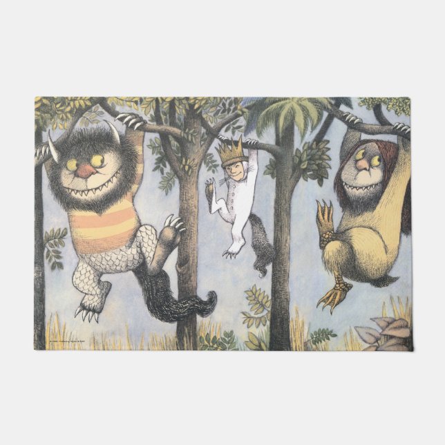 Felpudo Wild Things and Max Swinging From Trees (Anverso)