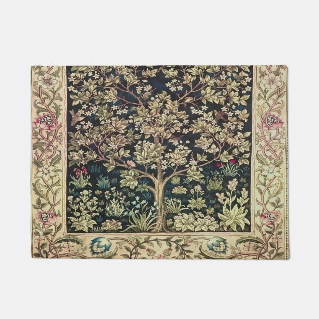 Felpudo Willam Morris hermosos diseños y creaciones,Vint (Anverso)