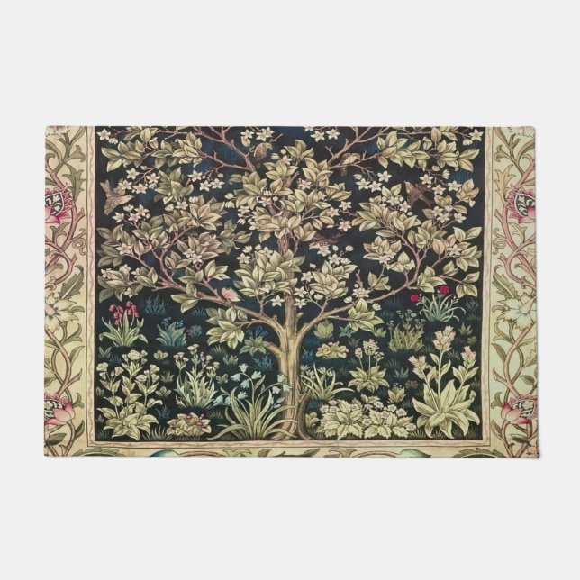 Felpudo Willam Morris hermosos diseños y creaciones,Vint (Anverso)