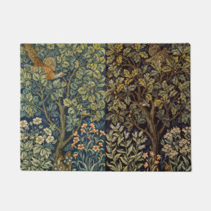 Felpudo William Morris Faisán Árbol Flor