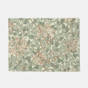 Felpudo William Morris Honeysuckle Green Floral