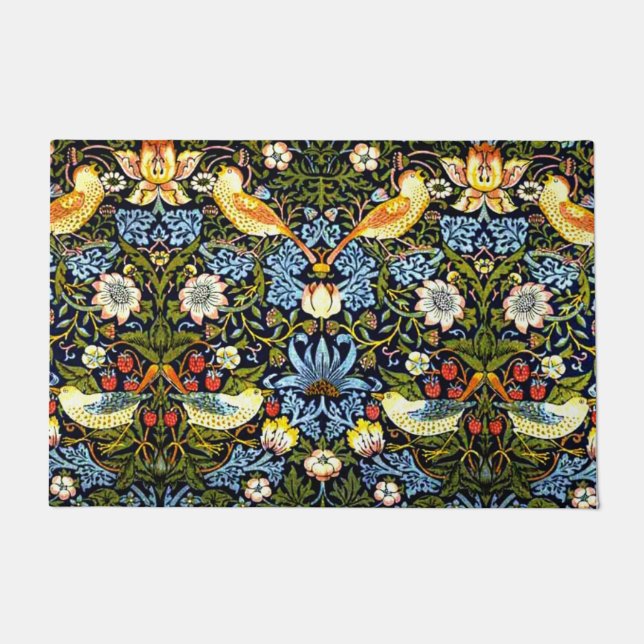 Felpudo William Morris, ladrón de fresas, (Anverso)