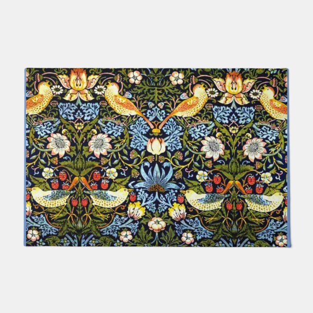Felpudo William Morris - Ladrón de fresas (Anverso)