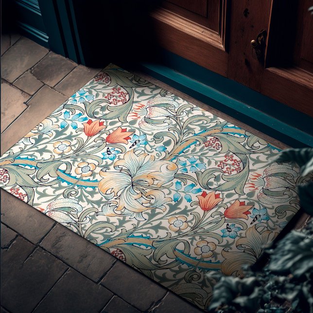Felpudo William Morris Lily Art Nouveau Floral Doormat (Subido por el creador)