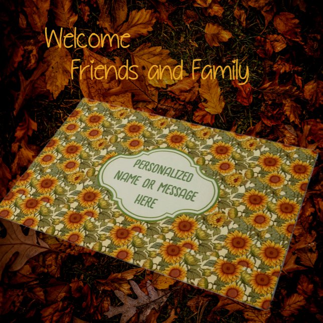 Felpudo William Morris Personalizado Jardín de girasoles o (Subido por el creador)