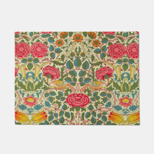 Felpudo William Morris Rosa Floral Chintz Pink
