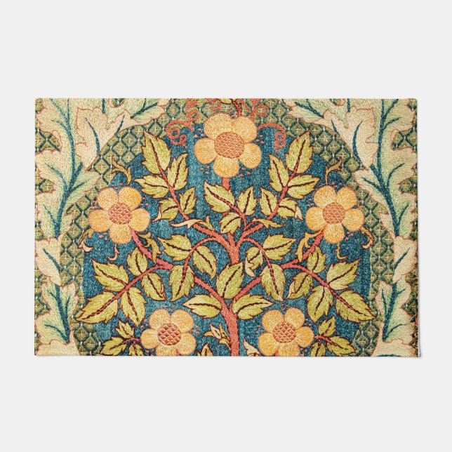 Felpudo William Morris Rosa Wreath  (Anverso)