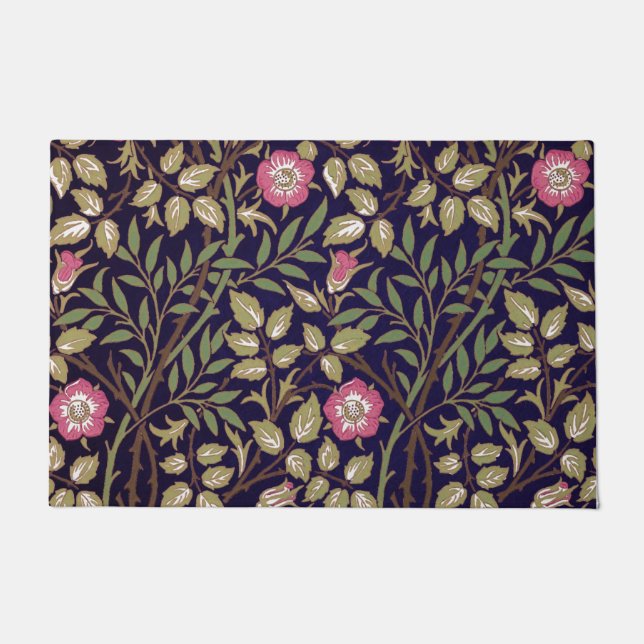 Felpudo William Morris Sweet Briar Floral Art Nouveau (Anverso)