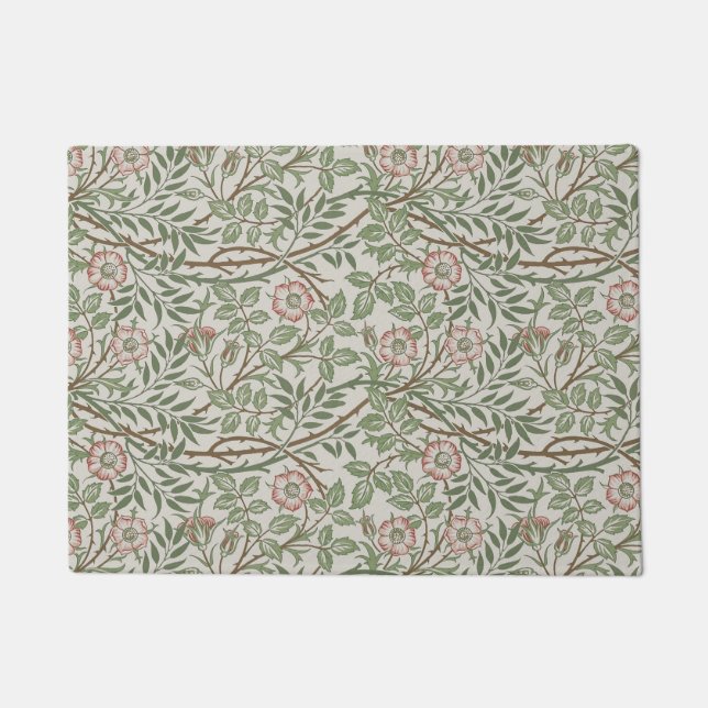 Felpudo William Morris Sweetbriar Floral Art Nouveau (Anverso)