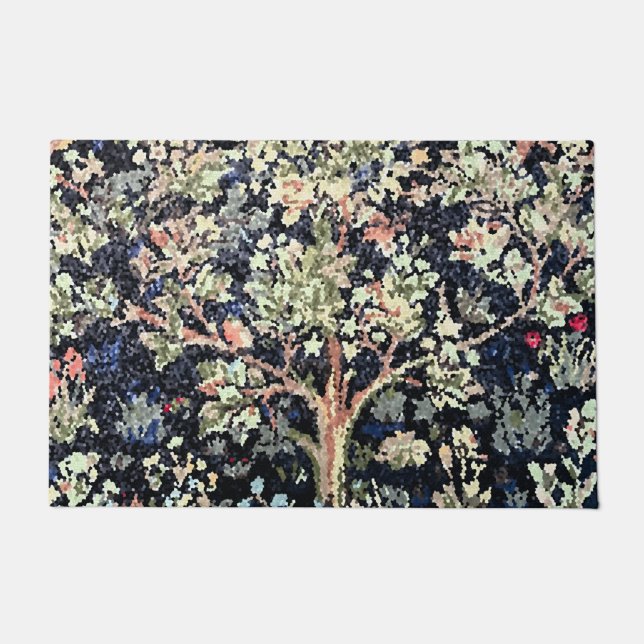 Felpudo William Morris Tree of Life Door Mat (Anverso)