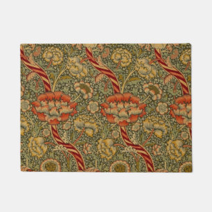 Felpudo William Morris Wandle English Floral Damask Design