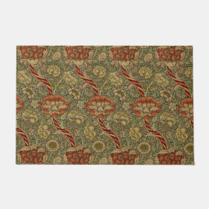 Felpudo William Morris Wandle English Floral Damask Design