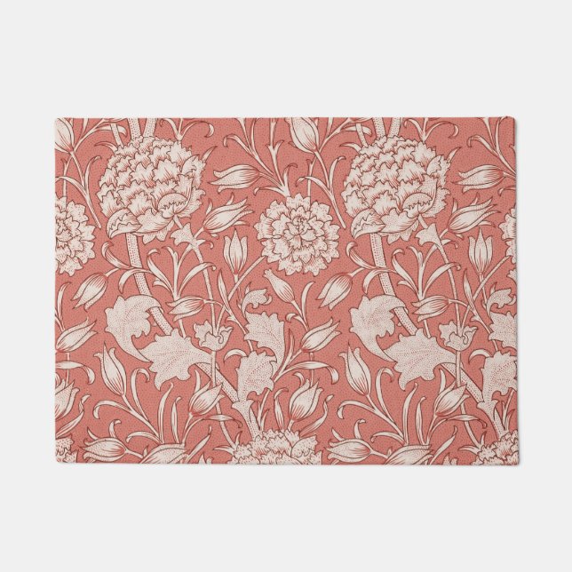 Felpudo William Morris Wild Tulip Classic Victorian Design (Anverso)