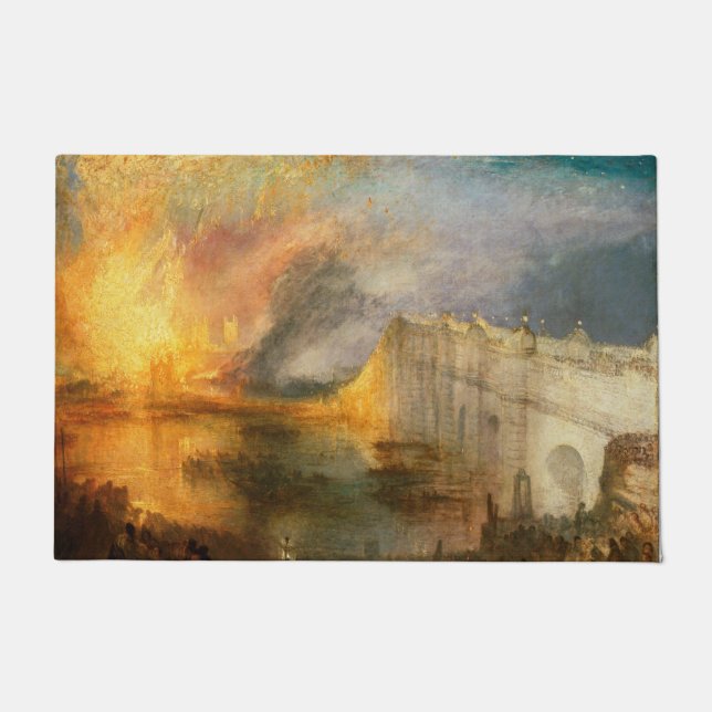 Felpudo William Turner - El incendio del Parlamento (Anverso)