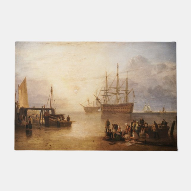 Felpudo William Turner - La puesta del sol a través del Va (Anverso)