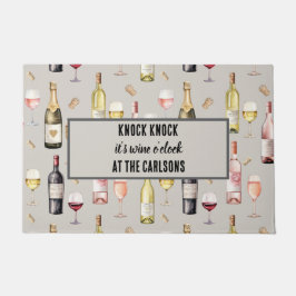 Felpudo Wine Lover Wine o'Clock