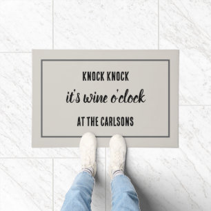 Felpudo Wine Lover Wine o'Clock