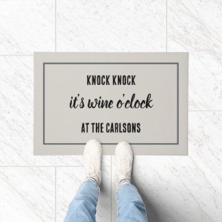 Felpudo Wine Lover Wine o'Clock
