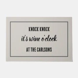 Felpudo Wine Lover Wine o'Clock