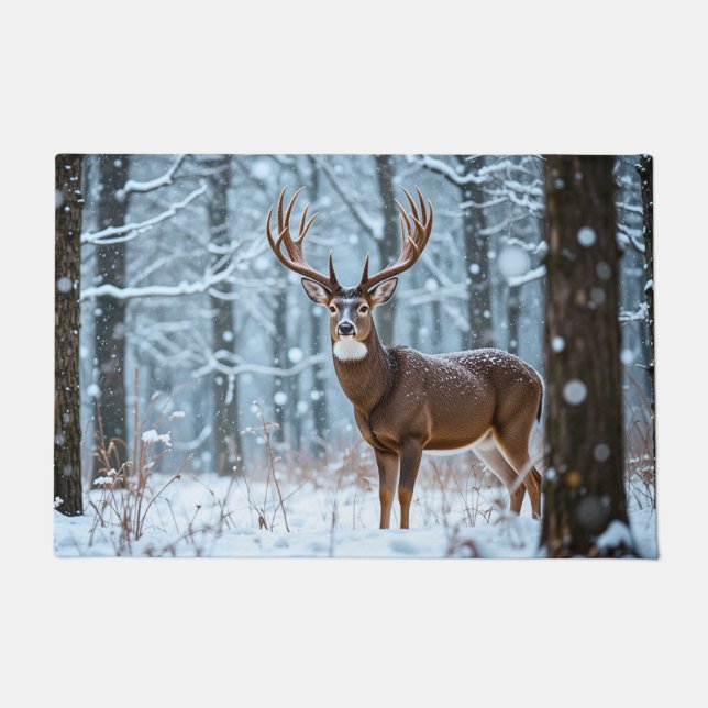 Felpudo Winter Buck Doormat (Anverso)
